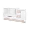 Bed MiniMAX NEW white+light oak /removed front panels/